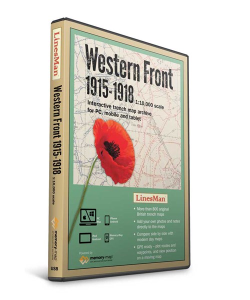 LinesMan Western Front-1:10,000 scale maps (GWD-LINE-V2)
